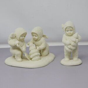 Department 56 Snowbabies Figurines Starry Pines Planting Starry Pines